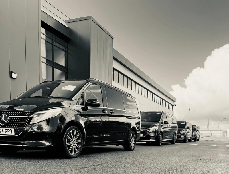 Royale Rides licensed Mercedes V-Class chauffeur fleet