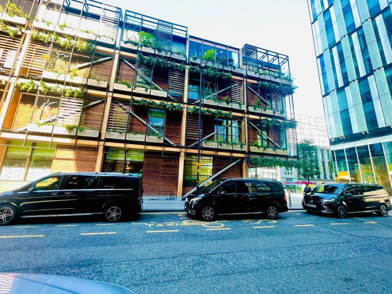Royale Rides chauffeur fleet on a city street serving Wigan borough postcodes