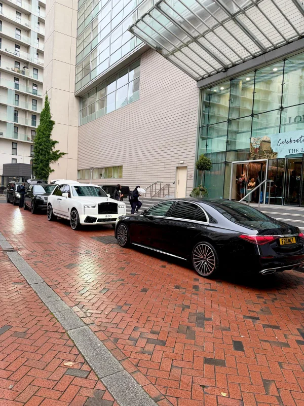 Mercedes S-Class chauffeur car ready for a Bury pickup